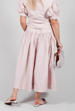 Les Filles d'Ailleurs Skirts^Pull on Pleated Skirt in Pink