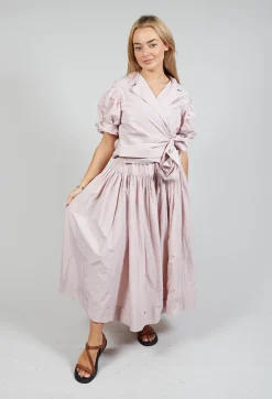 Les Filles d'Ailleurs Skirts^Pull on Pleated Skirt in Pink