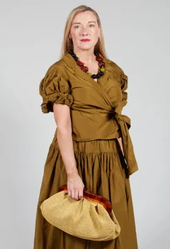 Les Filles d'Ailleurs Skirts^Pull on Pleated Skirt in Gold