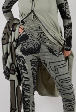 Rundholz Black Label Trousers^Pull On Skinny Trousers in Defender Big Print
