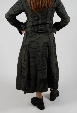 Rundholz Black Label Skirts^Pull On Skirt in Jungle Big Print