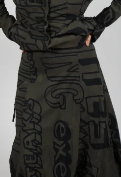 Rundholz Black Label Skirts^Pull On Skirt in Jungle Big Print