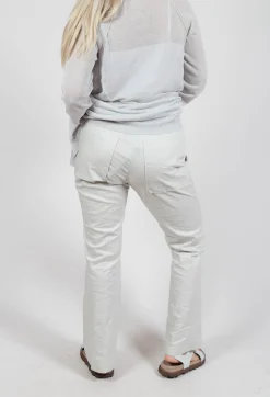 Rundholz Mainline Trousers^Pull On Slim Fit Trousers in Moon