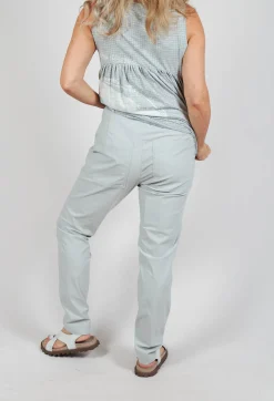 Rundholz Black Label Trousers^Pull On Slim Leg Trousers in Grey