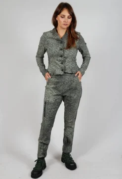 Rundholz Black Label Trousers^Pull On Slim Trousers in Defender Print