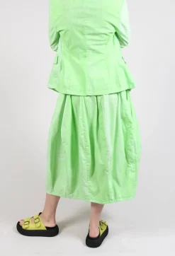 Rundholz Black Label Skirts^Pull On Tulip Skirt in Placed Lime Print