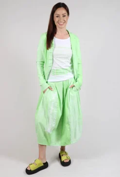 Rundholz Black Label Skirts^Pull On Tulip Skirt in Placed Lime Print
