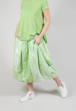 Rundholz Black Label Skirts^Pull On Tulip Skirt in Placed Lime Print