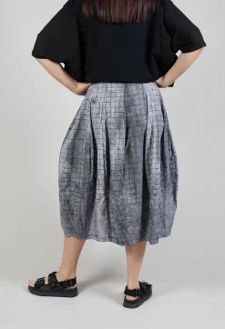 Rundholz Black Label Skirts^Pull On Tulip Skirt in Placed Black Print