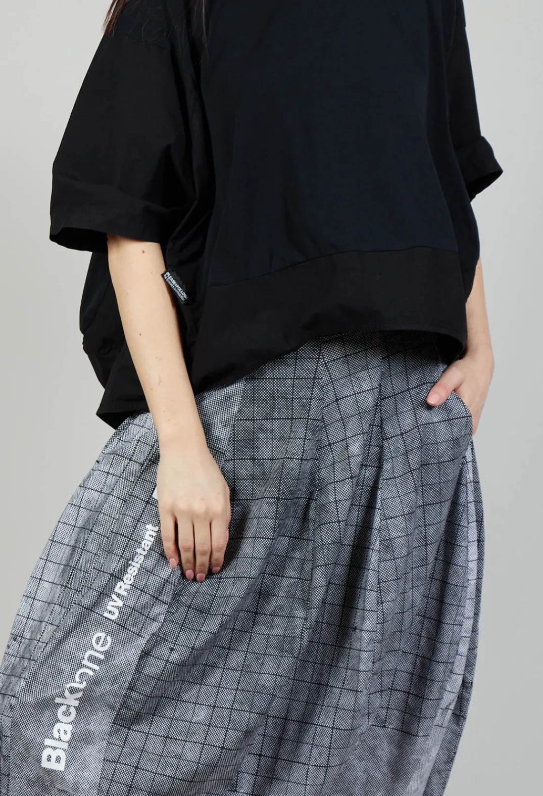 Rundholz Black Label Skirts^Pull On Tulip Skirt in Placed Black Print