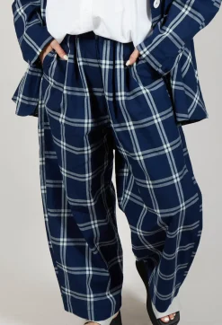 Amici Trousers^Pull String Waist Trousers in Indigo