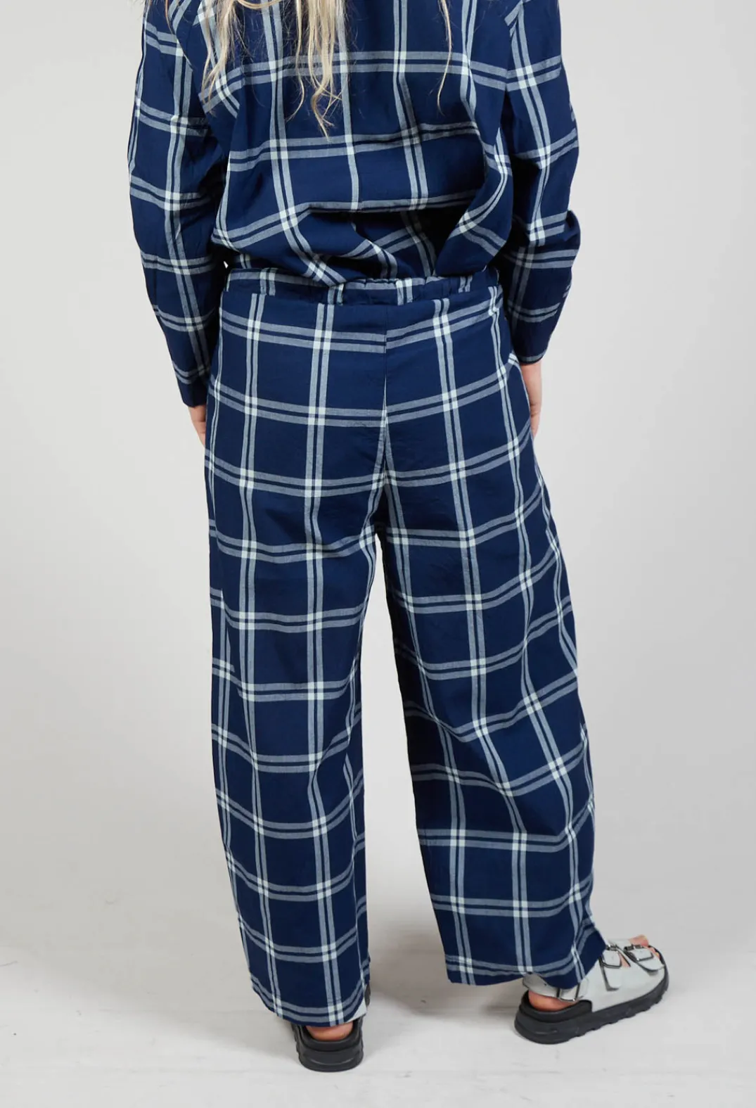 Amici Trousers^Pull String Waist Trousers in Indigo