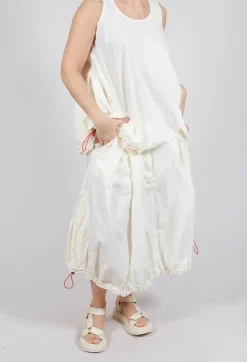 Rundholz Dip Skirts^Pull Toggle Hemline Skirt in Greige