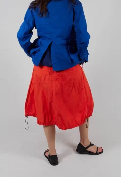 Rundholz Dip Skirts^Pull Toggle Hemline Skirt in Mandarine