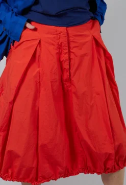 Rundholz Dip Skirts^Pull Toggle Hemline Skirt in Mandarine