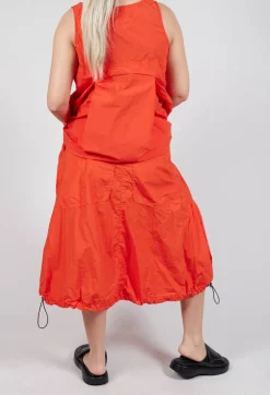 Rundholz Dip Skirts^Pull Toggle Hemline Skirt in Mandarine