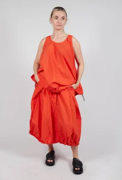 Rundholz Dip Skirts^Pull Toggle Hemline Skirt in Mandarine