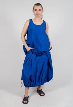 Rundholz Dip Skirts^Pull Toggle Hemline Skirt in Royal