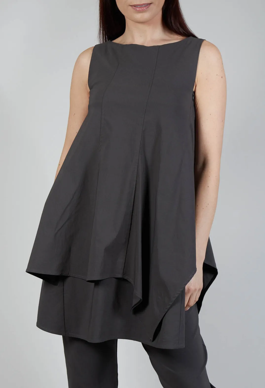 Ixos Tops^Pulp Fiction Tunic Top in Carbone
