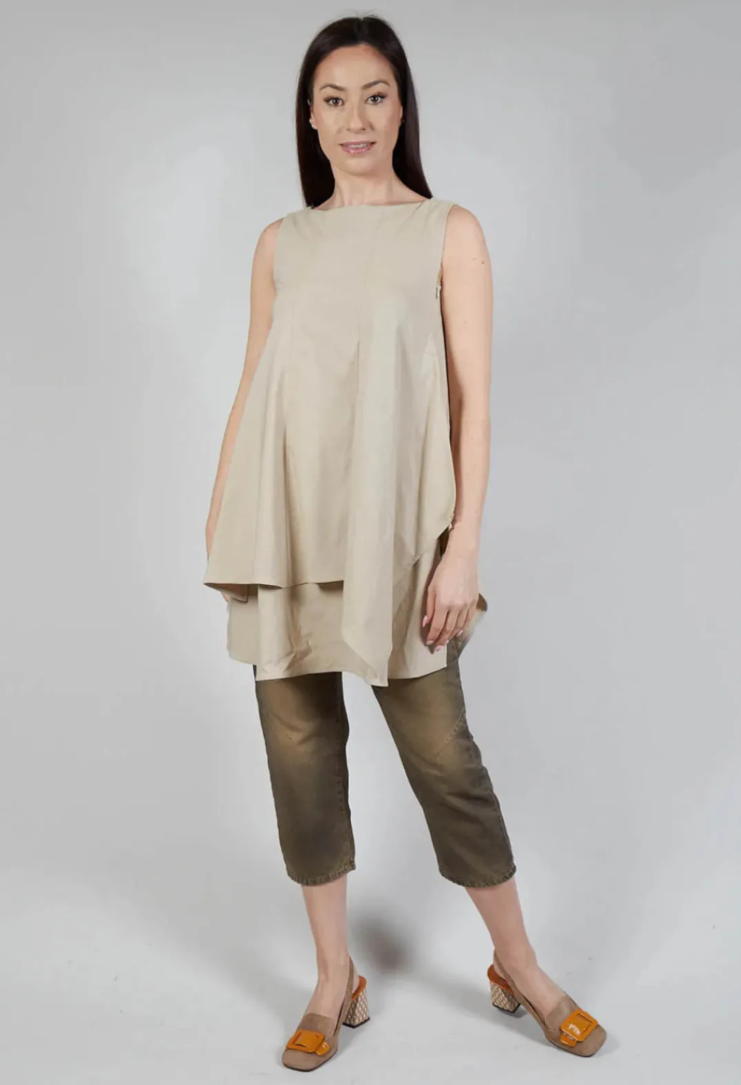 Ixos Tops^Pulp Fiction Tunic Top in Sabbia