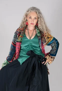 Sfizio Shirts & Blouses^Pyjama Shirt in Patchwork Foulard Print