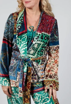 Sfizio Shirts & Blouses^Pyjama Shirt in Patchwork Foulard Print