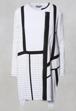 IXOS Coats^Quilted Coat with Zip Front in Bianco
