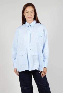 High Shirts & Blouses^Quotation Shirt in Light Blue