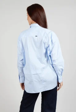 High Shirts & Blouses^Quotation Shirt in Light Blue