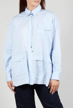 High Shirts & Blouses^Quotation Shirt in Light Blue