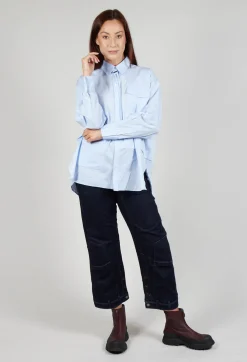 High Shirts & Blouses^Quotation Shirt in Light Blue