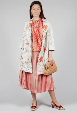 Bianco Levrin Coats^Raimonda Flame Emb Coat in Pepper