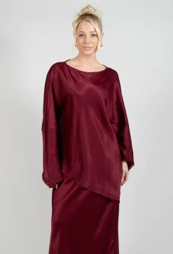 La Vaca Loca Tops^Raj Acto Top in Smoky Red