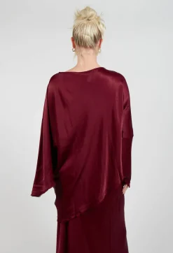 La Vaca Loca Tops^Raj Acto Top in Smoky Red