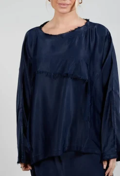 La Vaca Loca Tops^Raj Dia Top in Extra Blue
