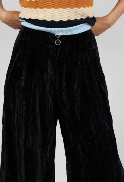 Rene Derhy Trousers^Rallye Velevet Trousers in Noir