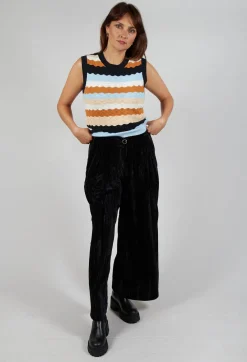 Rene Derhy Trousers^Rallye Velevet Trousers in Noir