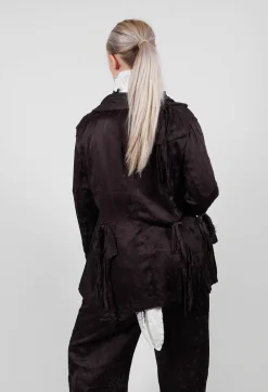 Aleksandr Manamis Jackets^Raw Hemmed Jacket in Black
