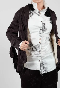 Aleksandr Manamis Jackets^Raw Hemmed Jacket in Black