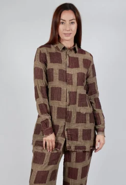Aleksandr Manamis Shirts & Blouses^Raw Hemmed Shirt in Black Dirty