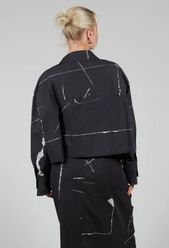 La Vaca Loca Shirts & Blouses^Recta Shirt in Off Black Banner
