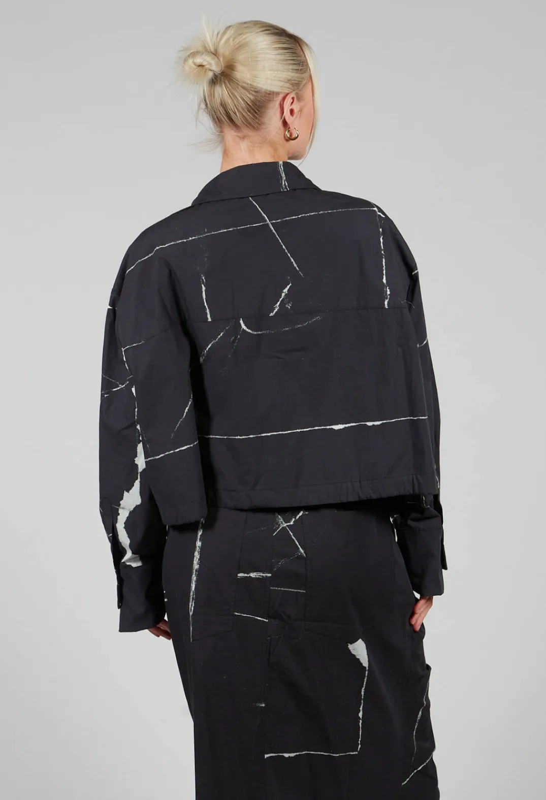 La Vaca Loca Shirts & Blouses^Recta Shirt in Off Black Banner