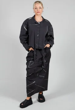 La Vaca Loca Shirts & Blouses^Recta Shirt in Off Black Banner