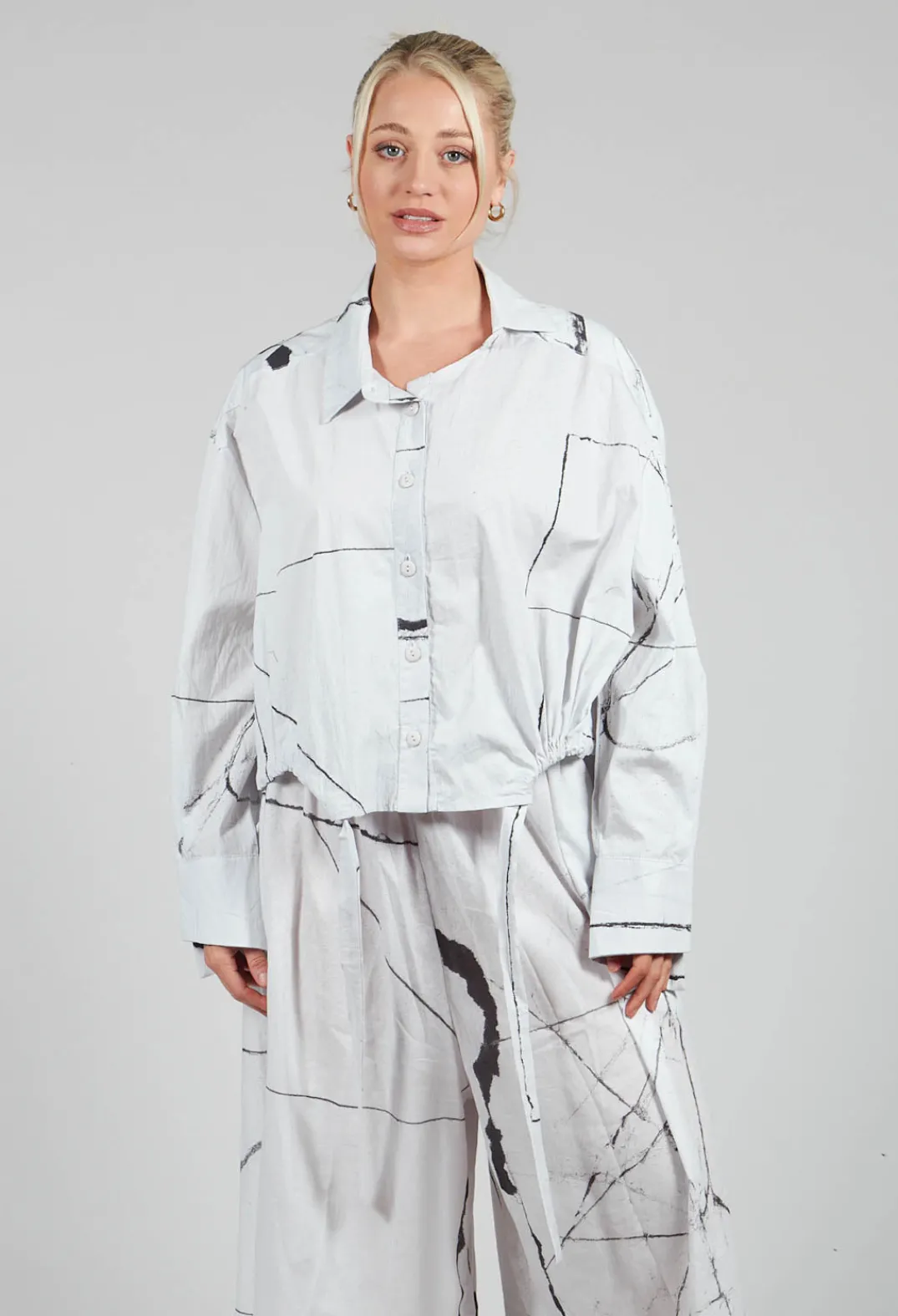 La Vaca Loca Shirts & Blouses^Recta Shirt in Off White Banner