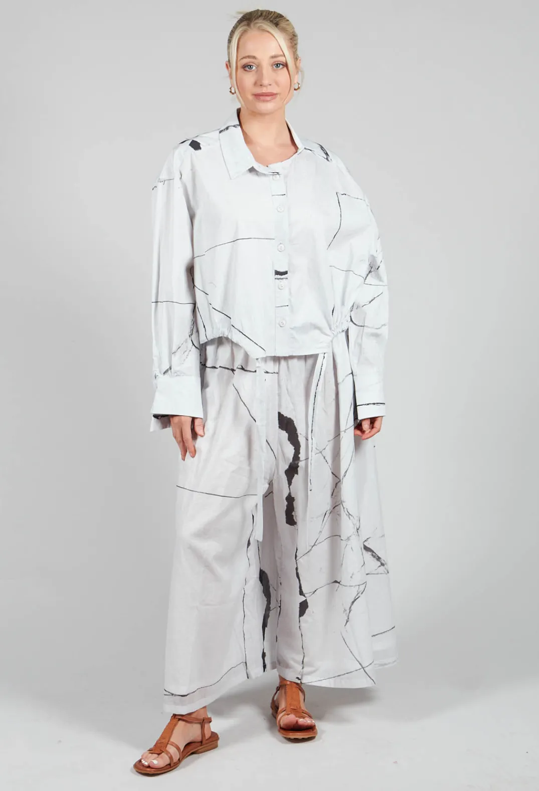 La Vaca Loca Shirts & Blouses^Recta Shirt in Off White Banner