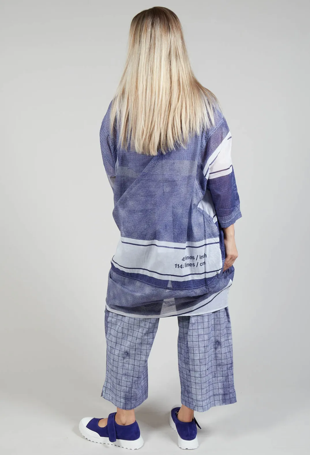 Rundholz Black Label Tops^Relaxed Fit Cotton Top in Azur Print