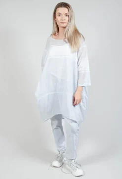 Rundholz Black Label Tops^Relaxed Fit Cotton Top in Grey Print