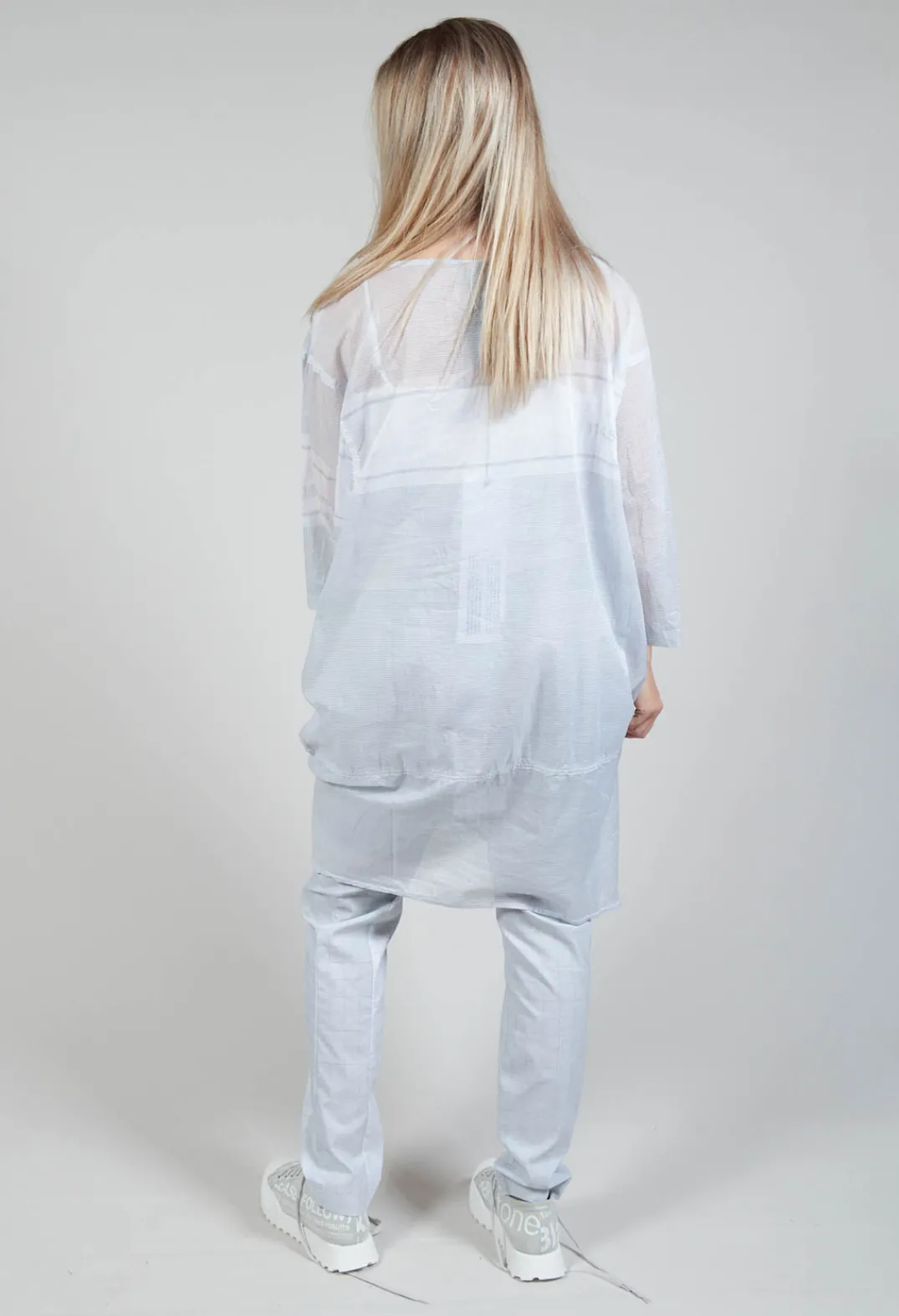 Rundholz Black Label Tops^Relaxed Fit Cotton Top in Grey Print