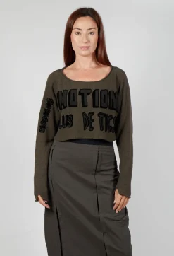 Rundholz Black Label Jumpers^Relaxed Fit Cropped Jumper in Jungle Print