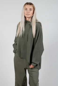 Rundholz Black Label Jumpers^Relaxed Fit Hooded Jumper in Camp